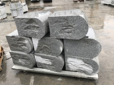 G603 Lunar Pearl Granite Arc Special Kerb Stone 2