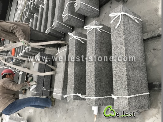 G603 Lunar Pearl Granite Straight Kerb Stone 2