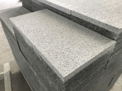 G603 Lunar Pearl Light Grey Granite Bush Hammered Tile 6