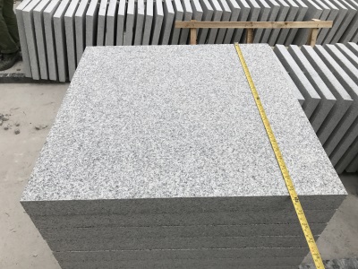 G603 Lunar Pearl Light Grey Granite Flamed Tile 2