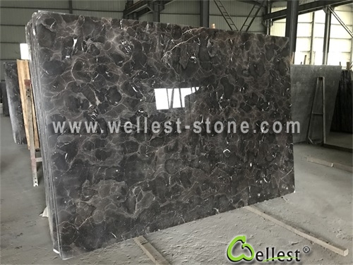 M700 China Dark Emparador Marble Polished Slab 6