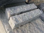 G603 Lunar Pearl Granite All Side Natural Split Kerb Stone Palisade 6