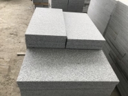 G603 Lunar Pearl Light Grey Granite Bush Hammered Tile 2