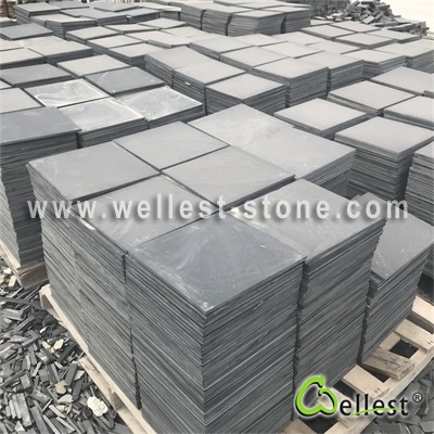 S018 Black Slate Tile Honed Finish 16