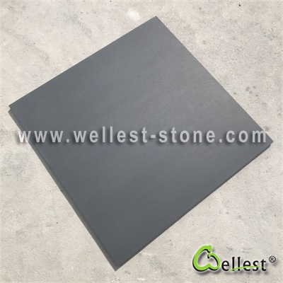 S018 Black Slate Tile Honed Finish 1