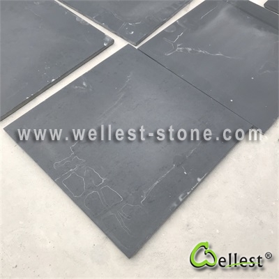 S018 Black Slate Tile Honed Finish 4