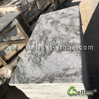 Q024 Green Quartzite Flamed Tile 2