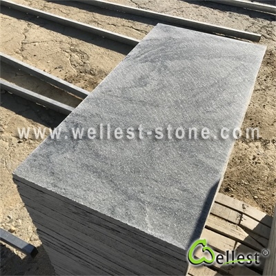 Q024 Green Quartzite Honed Tile 2