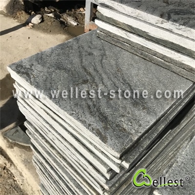 Q024 Green Quartzite Honed Tile 5
