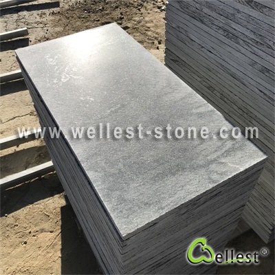 Q024 Green Quartzite Honed Tile 7