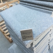 G654 Medium Grey Granite Drop Face Bullnose Edge Coping With Flamed Finish 1