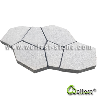 Muti Color Mesh Granite Paving 1