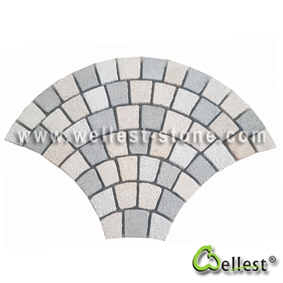 Muti Color Mesh Granite Paving 1