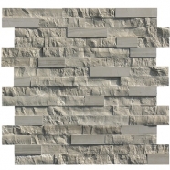 Athens Wood Marble 3D Ledge Stone Polished Mixed with Split Finished Z Shape