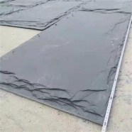 S018 Black Slate Big Size Mushroom Stone For Wall Cladding