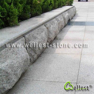 G618 light pink large granite mushroom stone for wall cladding