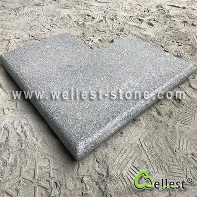 G654 Medium Grey Granite Pool Coping  Outside Corner