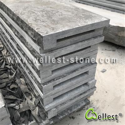 L828 Limestone Coping with Natural Split Edge