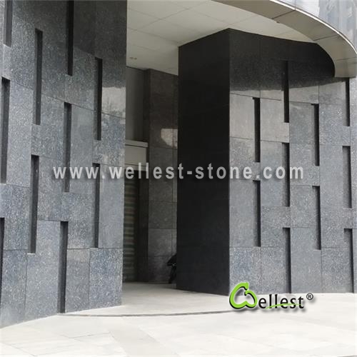 G979 Blue Pearl Granite Wall Cladding Facade