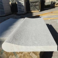 Q310 White Quartzite Marble Embossed Wave Pool Coping