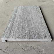 G302 Negro Santiago Landscape Grey Granite Coping Stone with L Shape Straight Edge