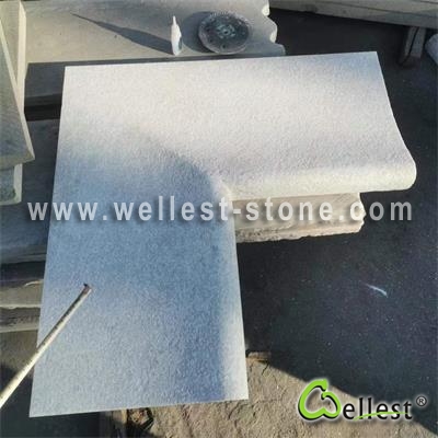 Q310 White Quartzite Luxury Shape Wave Pool Coping