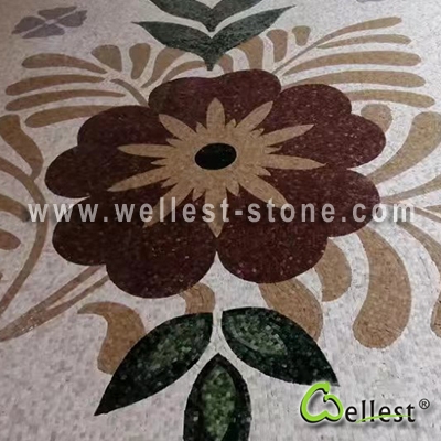 M102 Horse Marble Mosaic Art Design for Feature Wall Decoration