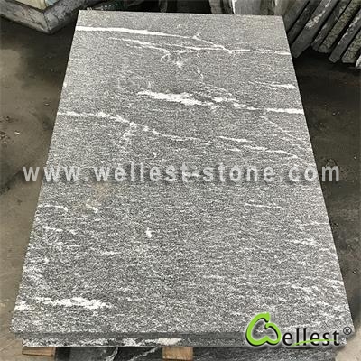 G263 Night Snow Black Granite Tile with White Veins