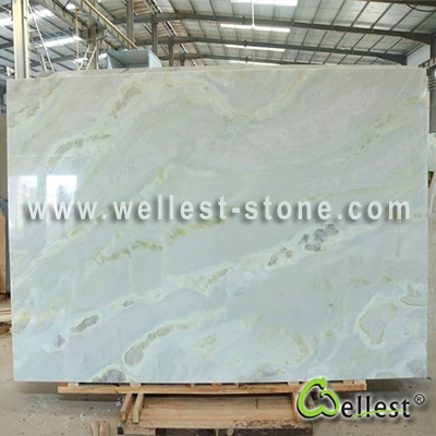 J130 Light Green Blue Onyx Slab