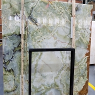 J120 Ancient Green Onyx Big Slab 4