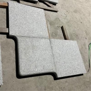 G603 Light Grey White Granite Bullnose Arc Shape Customized Pool Coping