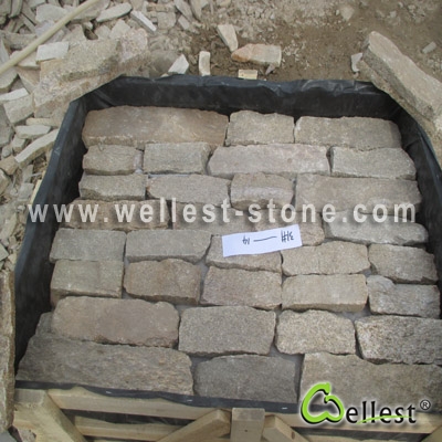 LL-303 Beige Loose Stone for Wall Cladding (Big Strip Type)