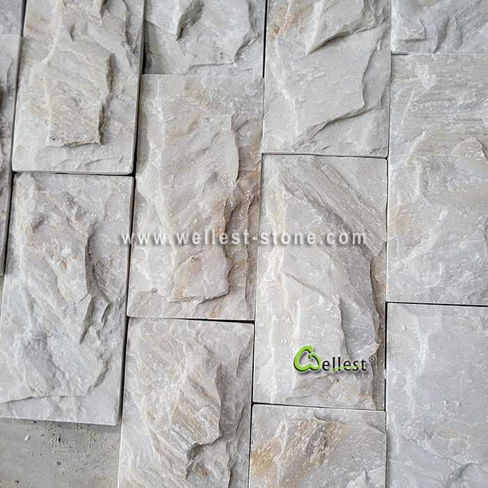 S014 Yellowwood Slate Mushroom Wall Tile
