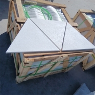 Q311 Super White Quartzite Marble Flamed Triangle Paver