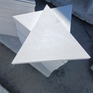 Q311 Super White Quartzite Marble Flamed Triangle Paver