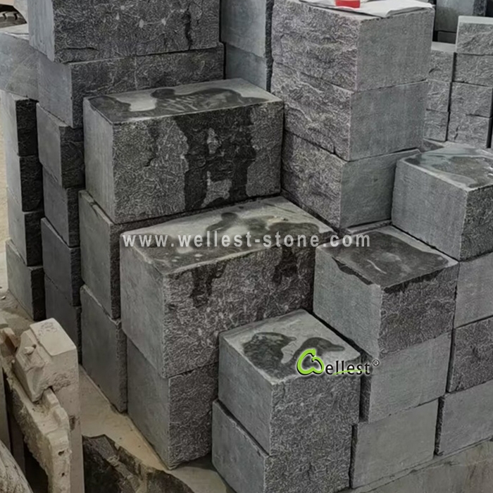 L828  Bluestone Split Face Masonry Wall Block for Villa Facade & Retaining Wall 