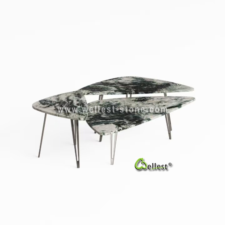Custom Luxury Stone Coffee Table | Exotic Marble Furniture for Villa & Hotel Projects