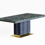 Luxury Natural Stone Long Dining Table | Custom Extra Large Marble Table for Villa Hotel Project