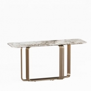 High End Natural Stone Console Table Elegant Entryway Table Luxury Marble Furniture
